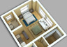 3D Floor Plan Drafting Sample